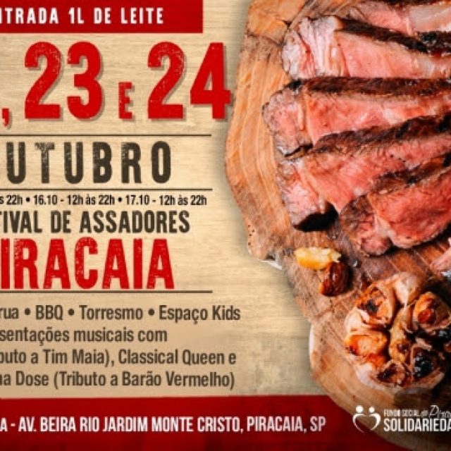 Festival de Churrasco “Assadores BBQ” é atração em Piracaia no fim de semana